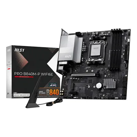 Placa Mae Msi Pro B840m-p Wifi6e - Amd Ryzen Am5 - Ddr5 Preto