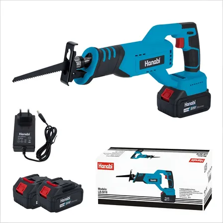 Serra Sabre Hanabi Lb-5018 21v 26mm 3000r/min Duas Baterias Portátil Serrão 110v/220v (bivolt) 127/220v