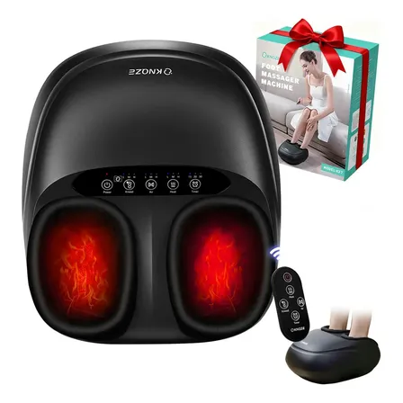 massageador eletrico pes Massagem para Fascite Plantar Shiatsu com Aquecimento Controle Remoto Massageador Pes Bivolt Massageador Eletrico Portatil 3 Intensidades Timer KNQZE