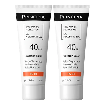 Principia Kit C/ 2 Protetor Solar Facial Ps-01 Fps 40