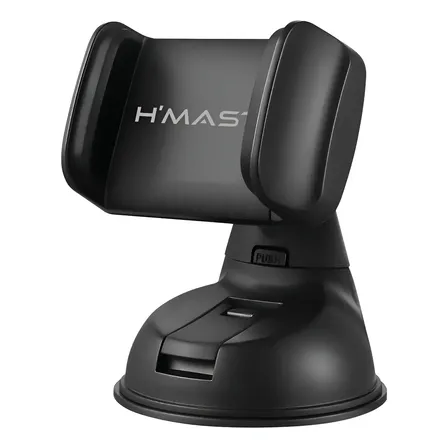 Suporte Veicular para Celular com Ventosa no Painel e Vidro Preto