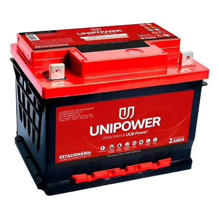 Bateria Estacionária 12V 70Ah Unipower UPMF1270 Servidores Data Center UPS Nobreak Telecomunicações Sistema Solar DF1000