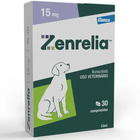 Zenrelia 15mg 30 Comprimidos Para Dermatite E Coceiras Cão Elanco