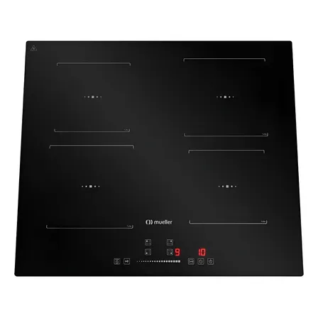 Cooktop De Indução Mueller 4 Bocas 7200w Painel Touch Preto 220v