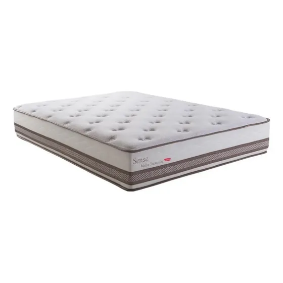 Colchão De Casal Sense Com Molas Ensacadas 30x138x188 Herval - Bege
