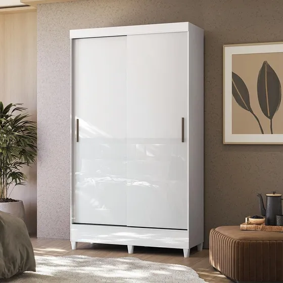 Guarda-roupa Santos Andirá Fit 2 Portas 106,6 Cm De Largura Branco