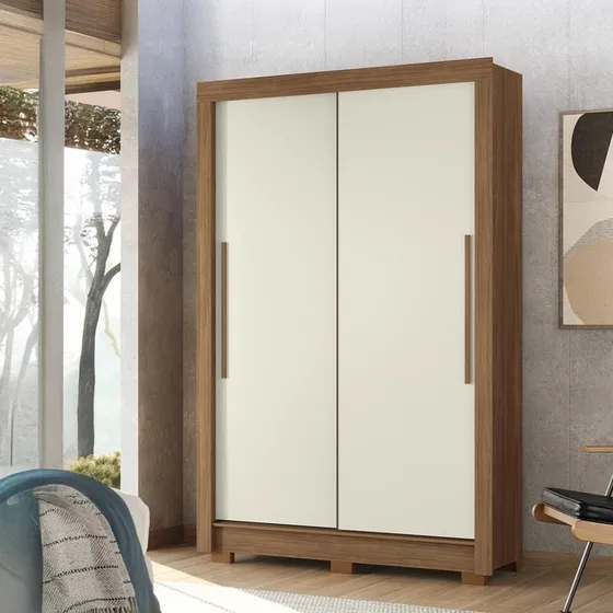 Guarda-roupa Solteiro Santos Andirá Lapa 140cm De Largura Jatob Com Areia