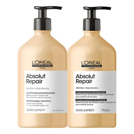 Kit L'oréal Professionnel Absolut Repair Gold Duo 750
