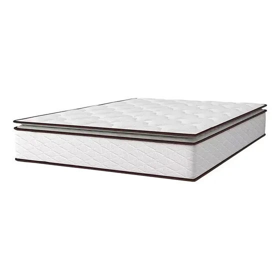 Colchão De Casal Umaflex New Itália D26 25x138x188cm Branco Com Marrom
