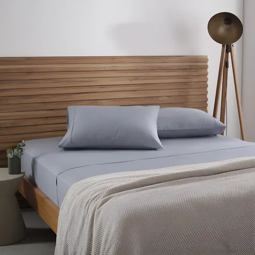 Jogo De Cama Super King Buddemeyer Cotton Essential Cor Azul-005
