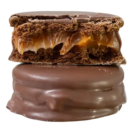 Alfajor Recheio Doce De Leite Doble Kit 12 Un C/65g Cada