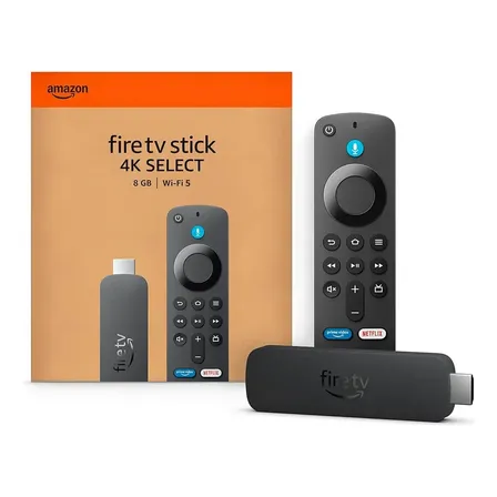 Conversor De Smart Tv Amazon Fire Tv Stick 4k Select Preto Sim De Voz