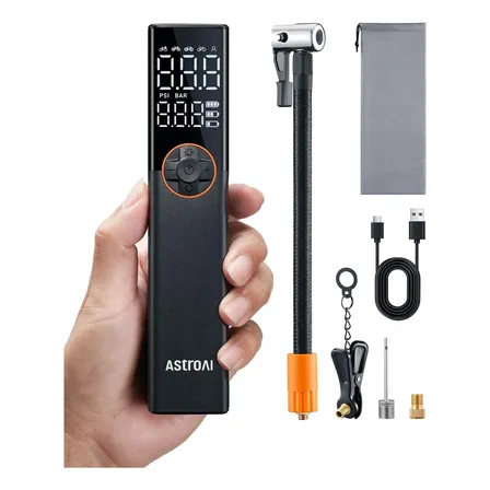 Compressor De Ar Portátil Mini Pneu Carro 150psi Astroai Cor Preto Fase Elétrica Monofásica Frequência 50hz