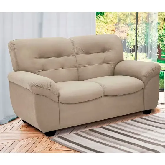 Sofá De 2 Lugares Stillus Ii Com 154 Cm De Largura Linoforte Areia