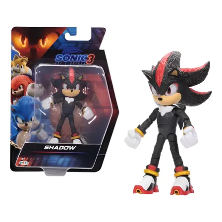 Boneco Articulado Shadow Filme Sonic 3 De12cm Sunny