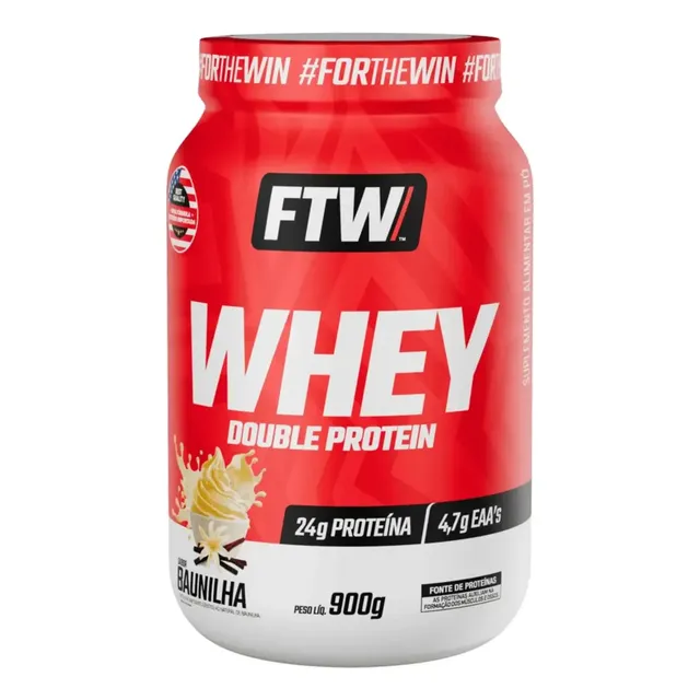 Whey Protein Double Protein 900g Sabor Baunilha - Ftw