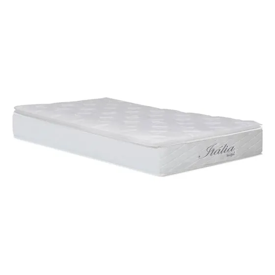 Colchão Para Cama Solteiro Itália Pillow Top E Molas Branco