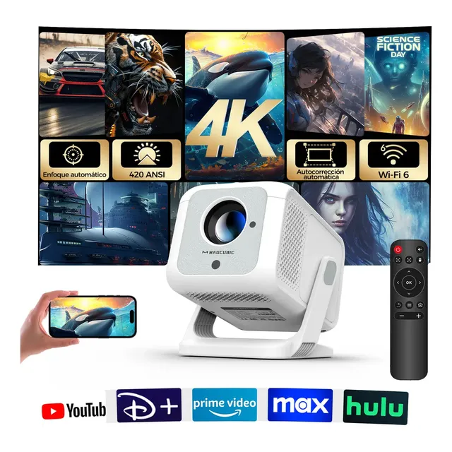 Projetor Magcubic HY310X Portátil Full HD com Wi-Fi 5G e Bluetooth 5.4