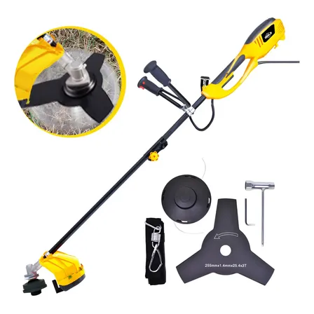Roçadeira Elétrica Cortador De Grama 2000/2800w G48 Amarelo-b