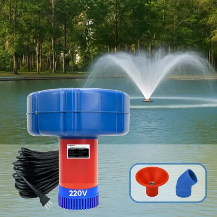 Aerador Chafariz 1.0cv 0.75kw Piscicultura Potente Oxigenador Agua 1cv Bomba Lago Açude Peixes Tanque Oxigenio 15 Metros Fio