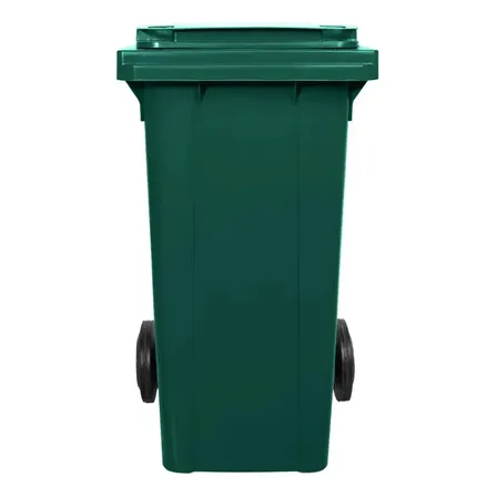 Lixeira De Lixo 120 Litros C/ Rodas - Resistente E Moderna Cor Verde