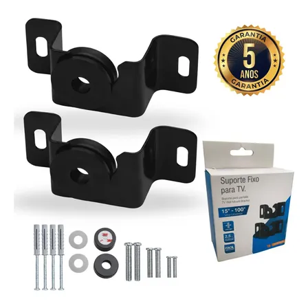 Suporte Tv Fixo Universal 15'' A 100'' Polegadas - Compacto - Tsaleach Active