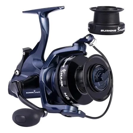Molinete 14 Rolamentos 4,7:1 Arrasto Máximo 10kg Drag Mg7000 Carretel Burning Shark