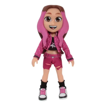 Boneca Emilly Dos Rosa Youtuber 26cm Articulada Baby Brink