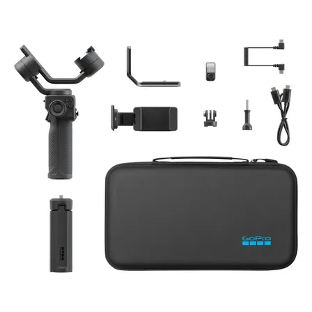 Estabilizador Gimbal Gopro Fluid Pro Ai Para Smartphones, Câmeras, Led E Case Inclusa Preto
