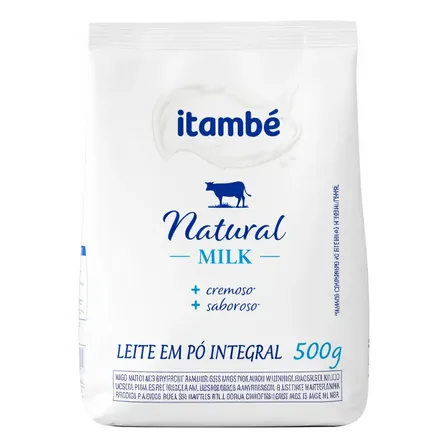 Leite Em Pó Itambé Natural Milk Integral 500g