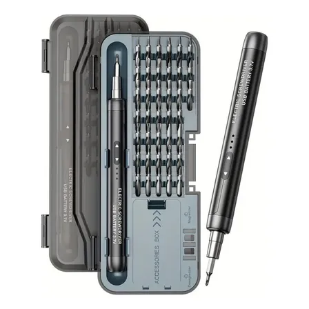 Parafusadeira Elétrica Portátil 46 em 1, para Reparo de Celular e Notebook com Bateria Recarregável
