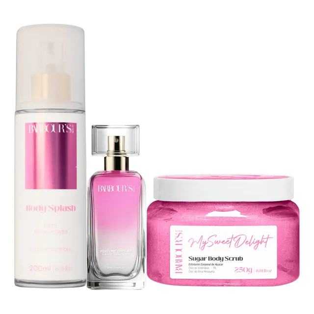 Body Splash Esfolainte Corporal Perfume Capilar My Sweet Delight Barbour's Beauty