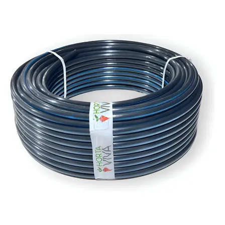 Tubo Cego Irrigação Pelbd 16mm (1/2 ) - 500 Metros Prodrip® Preto