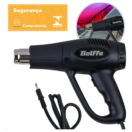 Soprador Térmico 2 Estágios Ar Quente 1500/2000w Belffe Cor Preto