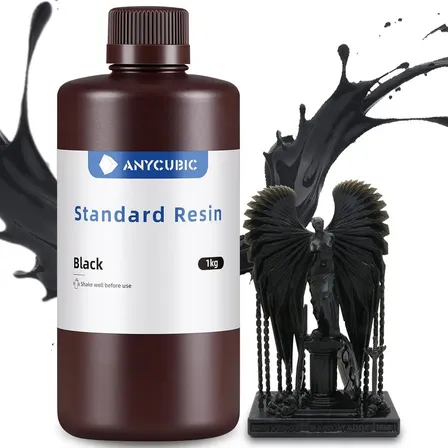 Impressora 3D preta de 1 kg de resina padrão Anycubic