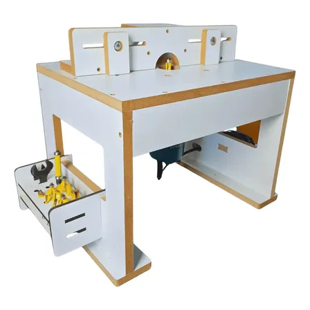 Bancada Para Tupia Laminadora Invertida Montada Marcenaria