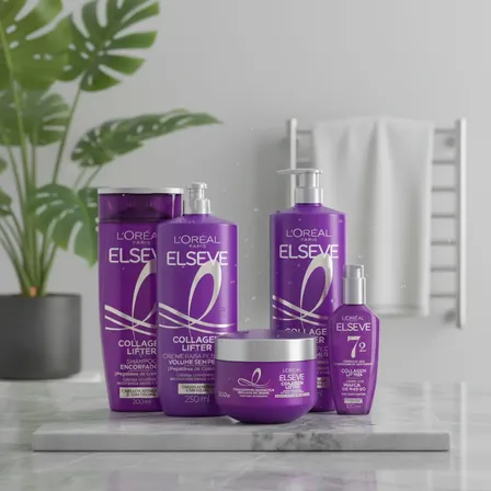 Elseve Collagen Lifter 5 Ítens Volume Reconstrução Capilar