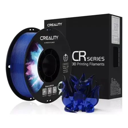 Filamento Para Impressora 3d Creality Cr-petg Cores Cor Azul Transparente