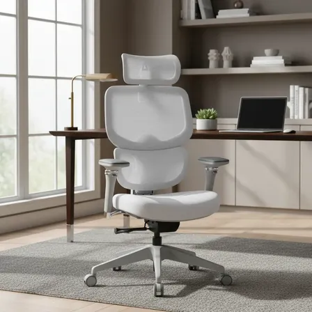 Cadeira Dt3 Ergonomie Home Grey - 5d Cinza Espuma Injetada 55kg/m Espuma Injetada 55kgm