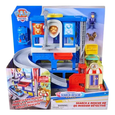 Quartel General Patrulha Canina Playset Search Rescue Chase Azul