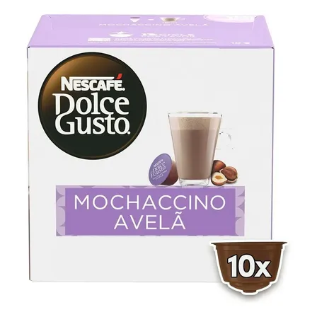 Café Em Cáps Nescafé Dolce Gusto Mochaccino Avelã 10 Cáps