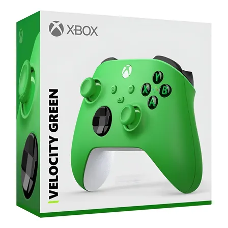 Controle Sem Fio Microsoft Xbox Series X|s Velocity Green Para Xbox One E Pc Verde
