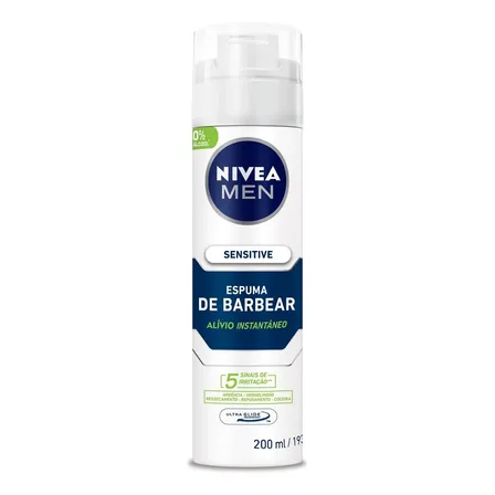Espuma De Barbear Sensitive Nivea 200ml
