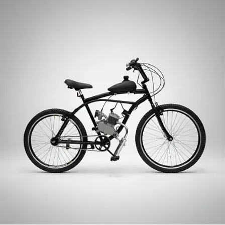 Bicicleta Motorizada Bike Simples 80cc - Montada E Testada Preto 18