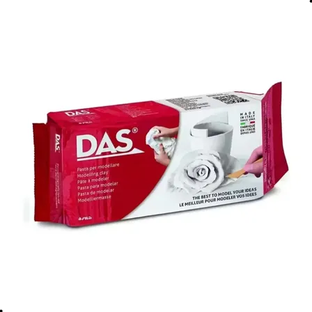 Massa De Modelar Das Branca 1kg - Cerâmica Fria Secagem Ao Ar Para Artesanato Escultura E Biscuit - Massa Modelável Pronta Para Uso
