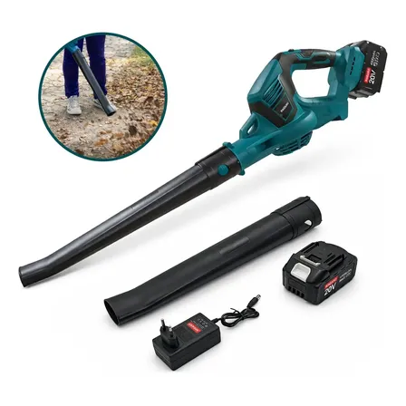 Soprador De Folhas Elétrico Bateria Profissional Bivolt 21v Verde