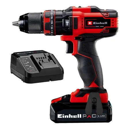 Furadeira De Impacto Sem Fio, Carregador E Bateria Vermelha/preta De 50 Hz Vermelho/preto 18v