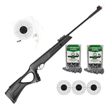 Carabina De Pressão Fxr Nitro 5,5mm Gr800s Blade Gásram 60kg Preto 5.5 Mm