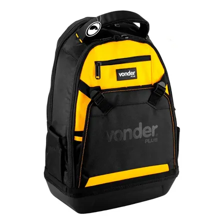 Mochila Para Ferramentas Base Emborrachada Mov 650 Vonder Preto/amarelo