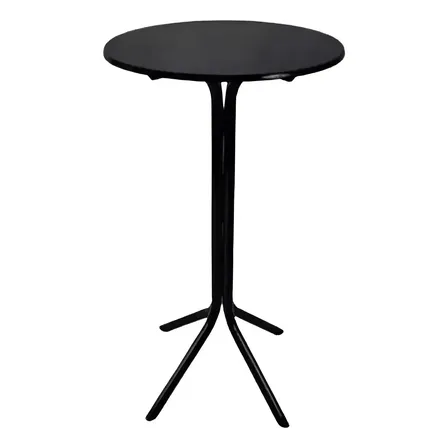 Mesa Bistrô Sc Ferro Preta 60cm. Preto
